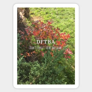 DFTBA fall leaves Sticker